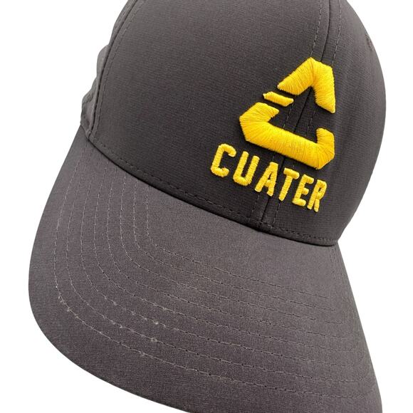 Cuater Travis Mathew Golf One Ten Flex Fit Black & Yellow Log Baseball Hat - Picture 2 of 8